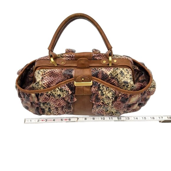 Rare Hard‎ to  Find Vintage Jessica Simpson faux python purse. Great condition - Picture 12 of 14